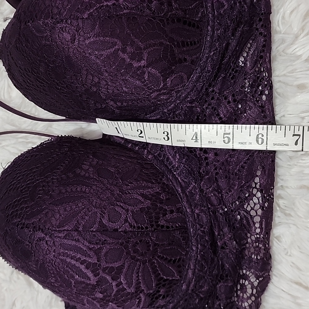 Body Frosting Brand New Elegant Purple Lace Bralette - Picture 7 of 11